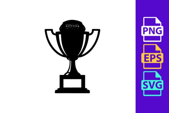 American Football Trophy Award Icon: A Design Touchdown