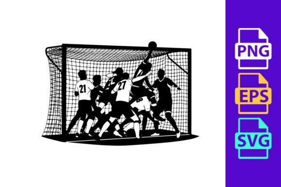 Black and White Illustration of a Handba: Dynamic Design Assets