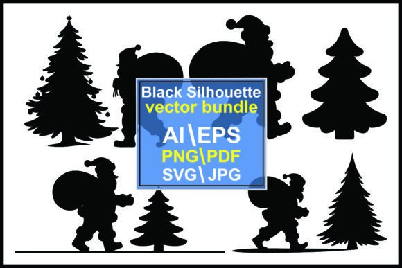 Black Santa Claus Carrying Bags Walking: A Festive Design Asset