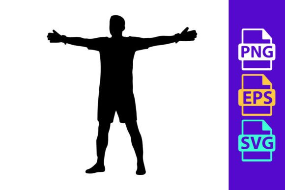 Capture Dynamic Motion: The Football Silhouette Clipart