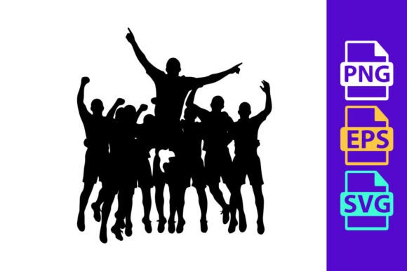 Capture Pure Energy: Dynamic Football Silhouettes