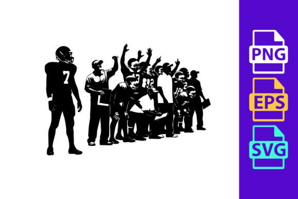 Celebrate Victory with American Football Team Celebrating a Tou