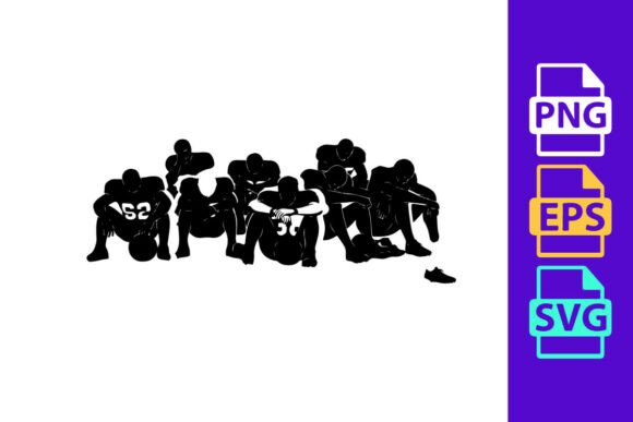 Dynamic Energy in Design: The Football Silhouette Clipart