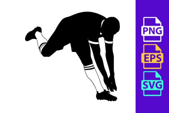 Dynamic Motion: The Power of the Black Silhouette of a Person Stretching