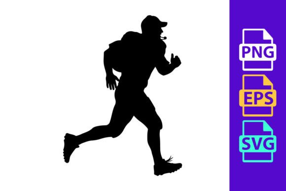 Dynamic Motion: Using Football Silhouette Clipart