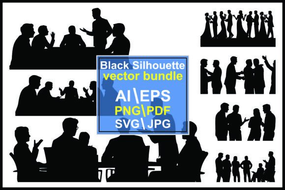 Dynamic Visual Storytelling: The Silhouette of People Communicating Group