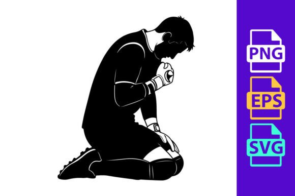 Man Kneeling in Prayer: A Font for Depth and Devotion