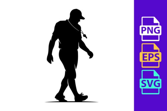 Mastering Motion: The Silhouette of a Man Walking Alone
