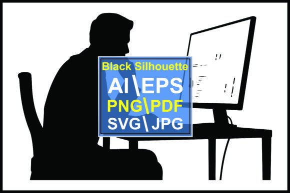 Mastering the Black Man Sitting at Desk in Front Chair Graphic